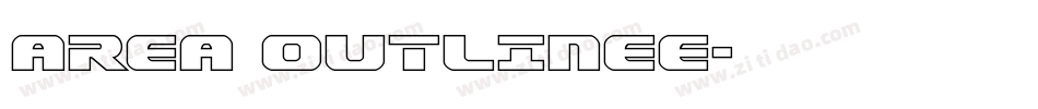 area OUTLINEe字体转换